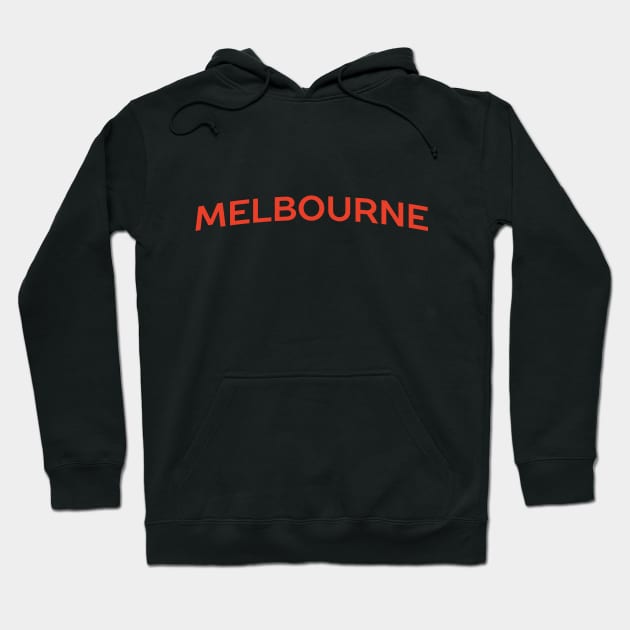 Melbourne City Typography Hoodie by calebfaires